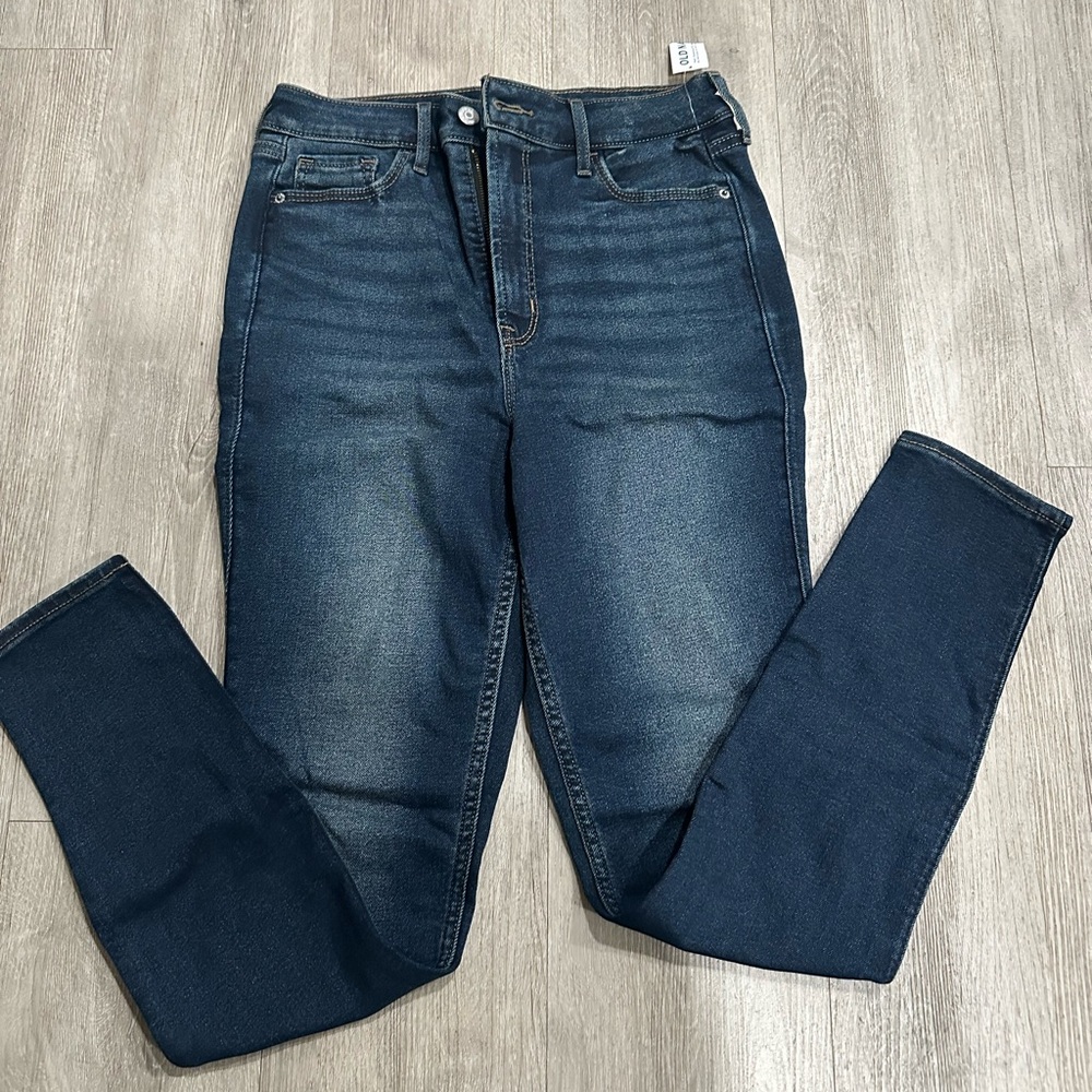 Old Navy High Rise Dark Blue Women's Jeans